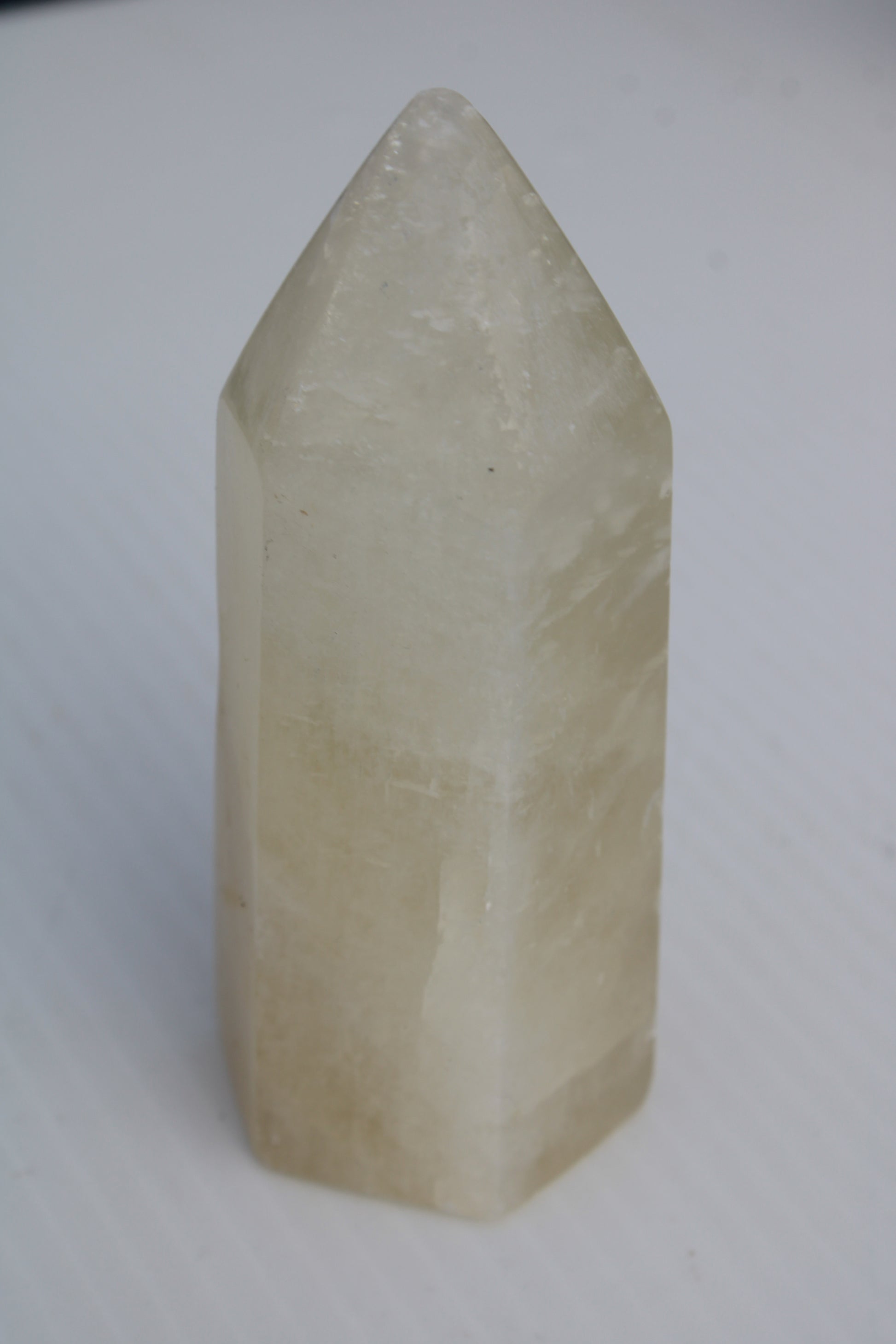 Yellow Calcite spar obelisk from Iceland 327g Rocks and Things