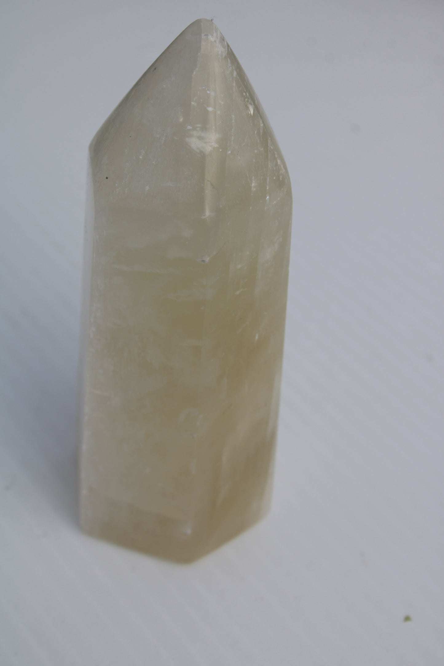 Yellow Calcite spar obelisk from Iceland 327g Rocks and Things