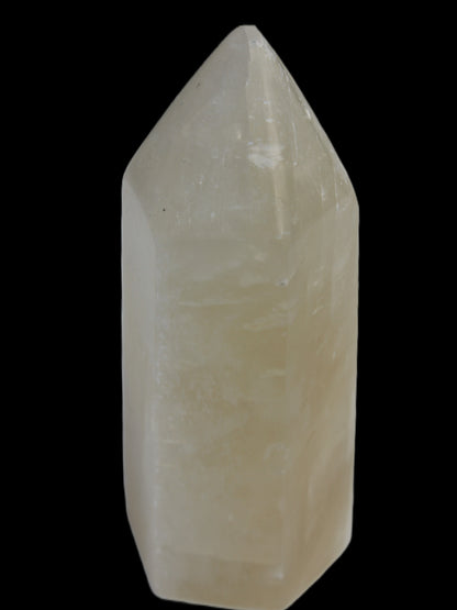 Yellow Calcite spar obelisk from Iceland 327g