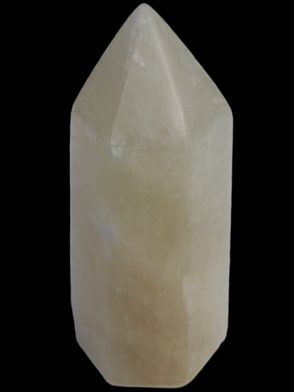 Yellow Calcite spar obelisk from Iceland 327g