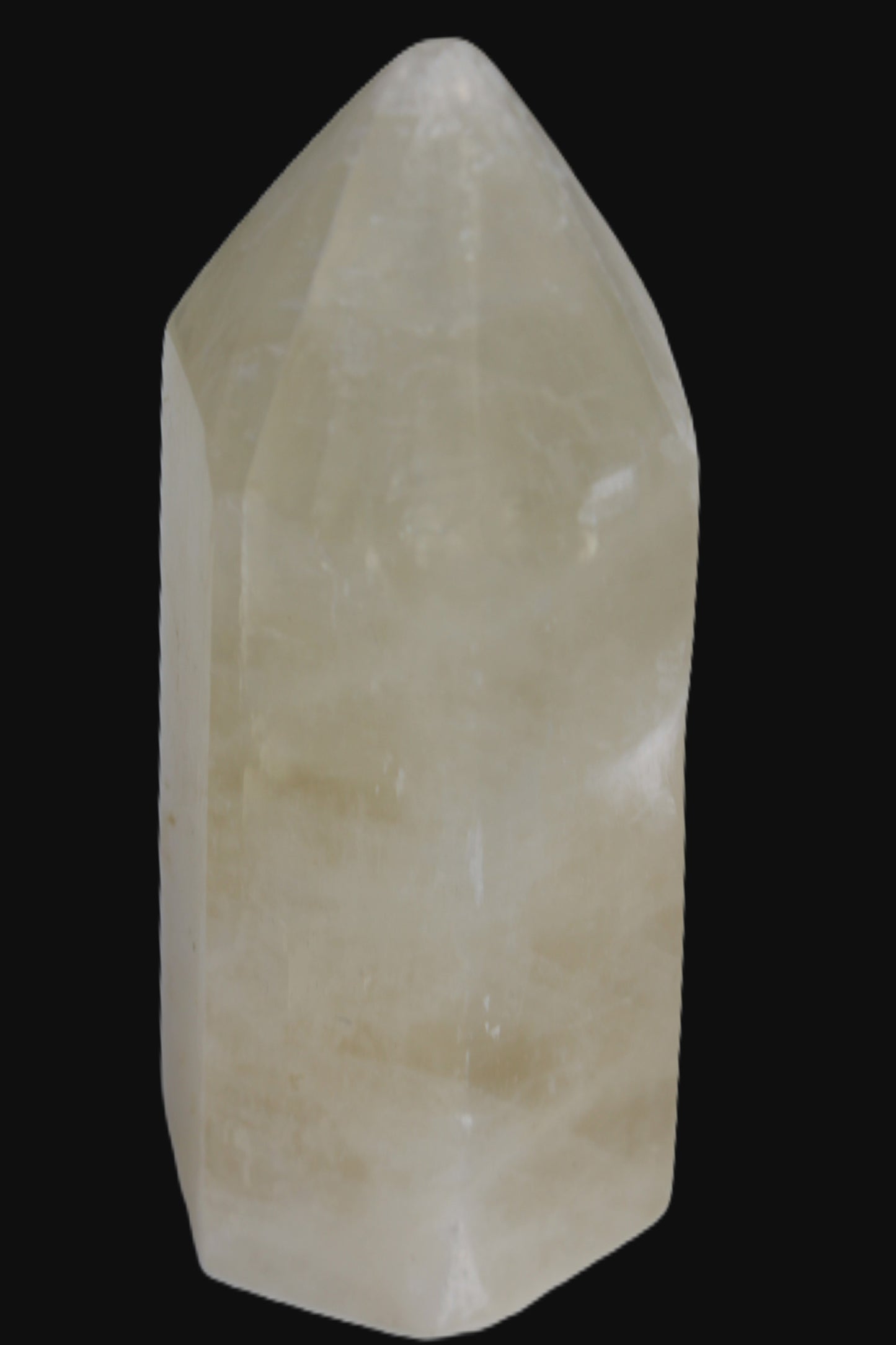 Yellow Calcite spar obelisk from Iceland 327g