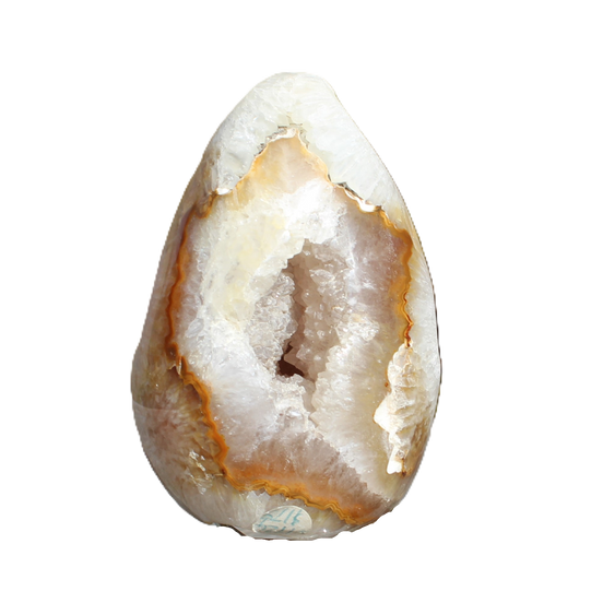 Chocolate Agate geode 470g in sunlight - Rocks and Things Store