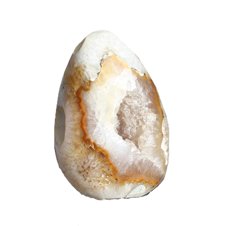 Chocolate Agate geode 470g - Rocks and Things Store