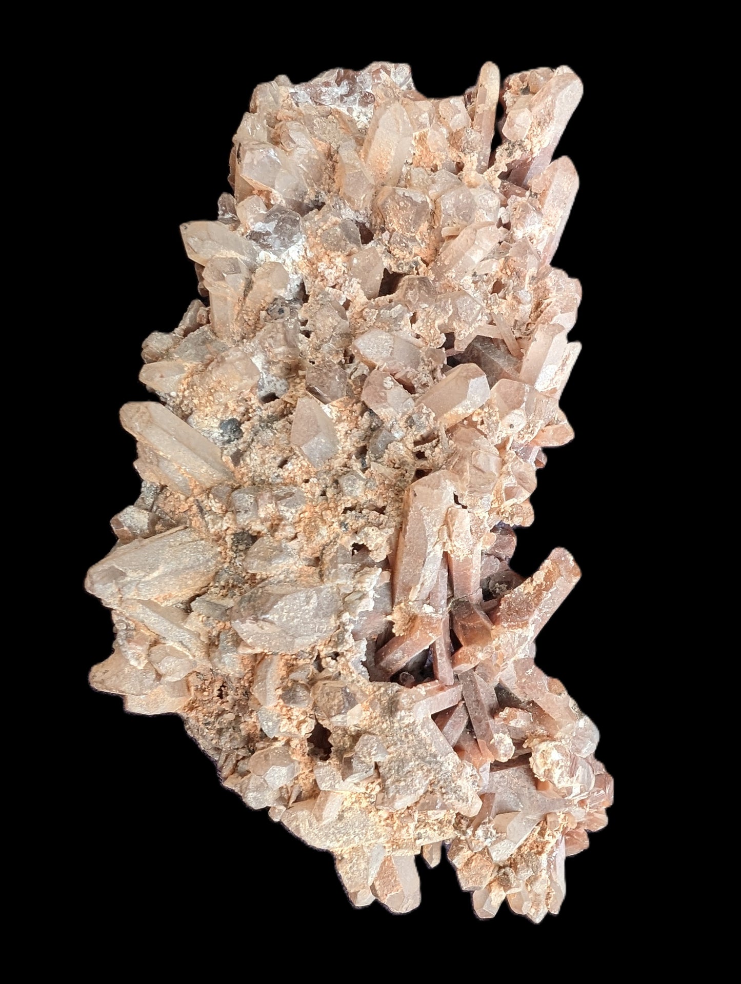 Tangerine Quartz cluster 344g Rocks and Things