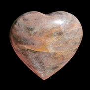 Black Moonstone heart 132g - Rocks and Things Store