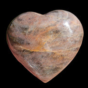 Black Moonstone heart 132g - Rocks and Things Store