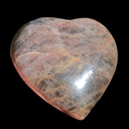 Black Moonstone heart 132g - Rocks and Things Store