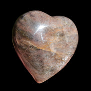 Black Moonstone heart 132g - Rocks and Things Store