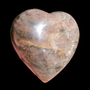 Black Moonstone heart 132g - Rocks and Things Store