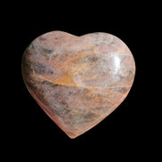 Black Moonstone heart 132g - Rocks and Things Store