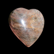 Black Moonstone heart 132g - Rocks and Things Store