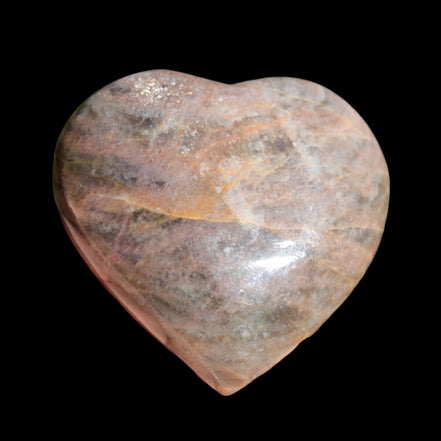 Black Moonstone heart 132g - Rocks and Things Store