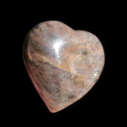 Black Moonstone heart 132g - Rocks and Things Store