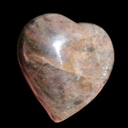 Black Moonstone heart 132g - Rocks and Things Store