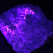 Purple Fluoritewith Calcite angel wings cluster 128g Rocks and Things