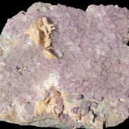 Purple Fluoritewith Calcite angel wings cluster 128g Rocks and Things