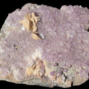 Purple Fluoritewith Calcite angel wings cluster 128g Rocks and Things