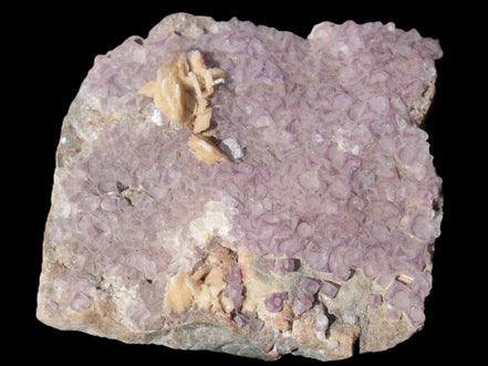 Purple Fluoritewith Calcite angel wings cluster 128g Rocks and Things