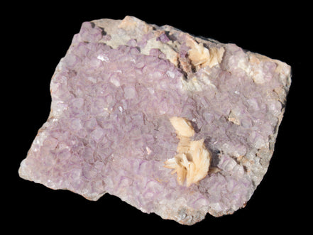 Purple Fluoritewith Calcite angel wings cluster 128g Rocks and Things