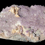 Purple Fluoritewith Calcite angel wings cluster 128g Rocks and Things