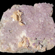 Purple Fluoritewith Calcite angel wings cluster 128g Rocks and Things