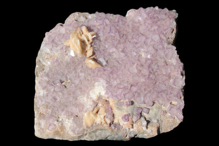 Purple Fluoritewith Calcite angel wings cluster 128g Rocks and Things