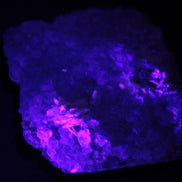 Purple Fluoritewith Calcite angel wings cluster 128g Rocks and Things