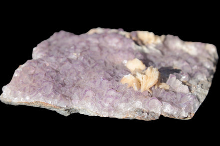 Purple Fluoritewith Calcite angel wings cluster 128g Rocks and Things