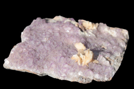 Purple Fluoritewith Calcite angel wings cluster 128g Rocks and Things