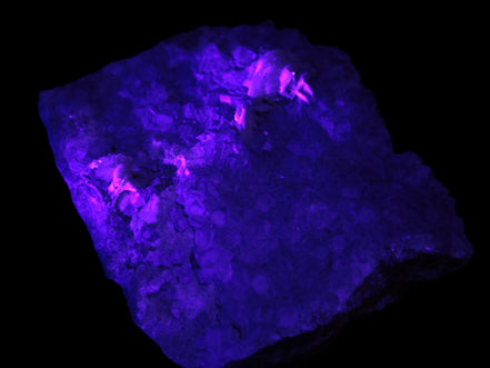Purple Fluorite with Calcite angel wings cluster 128g Rocks and Things