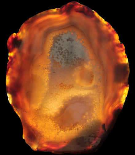 Agate geode slice 546g - Rocks and Things Store