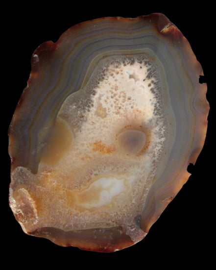 Agate geode slice 546g - Rocks and Things Store