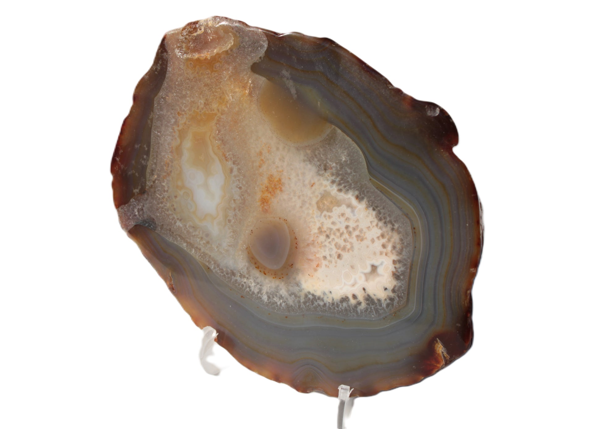 Agate geode slice 546g Rocks and Things