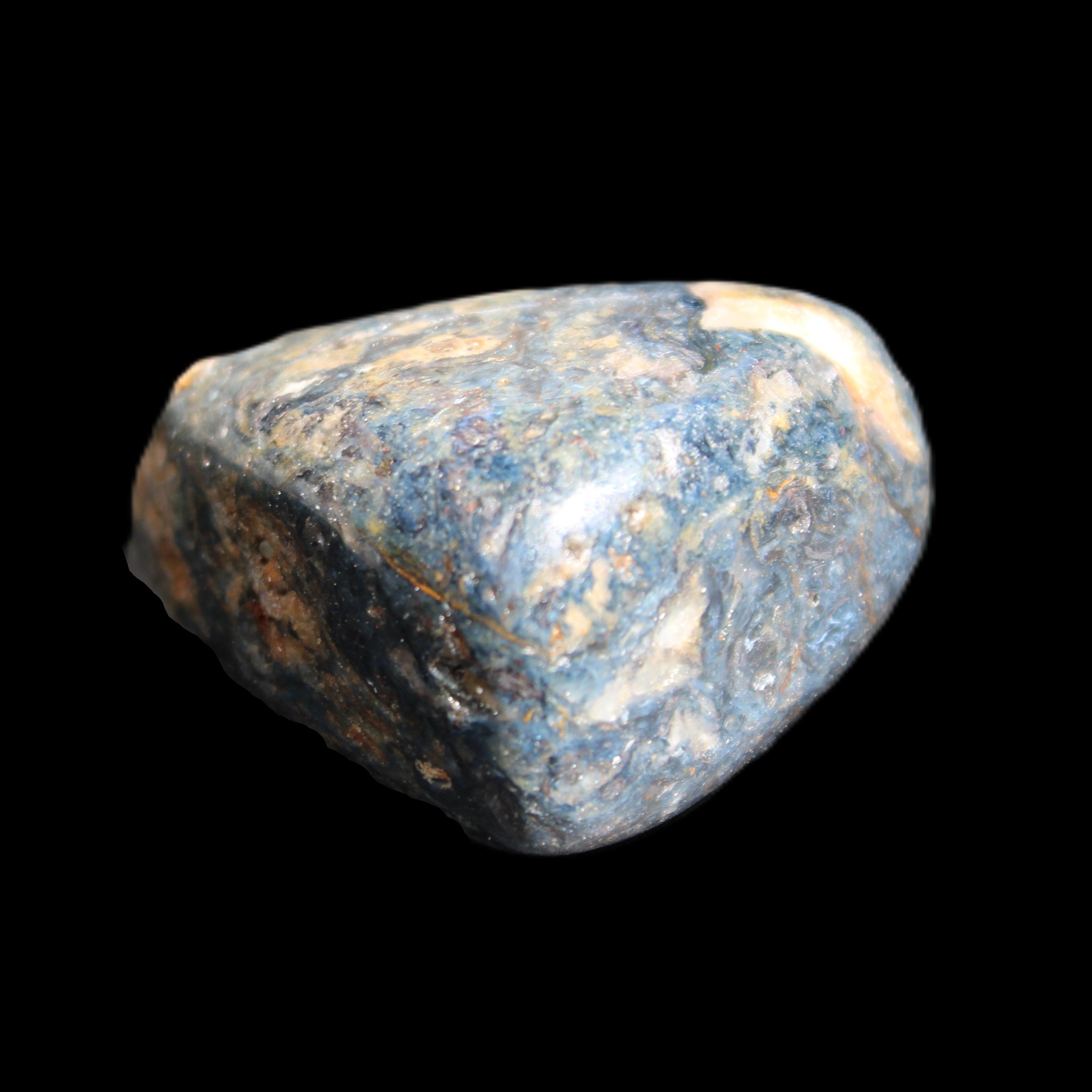 Pietersite polished stone from Namibia 26g in sunlight - Rocks and Things Store