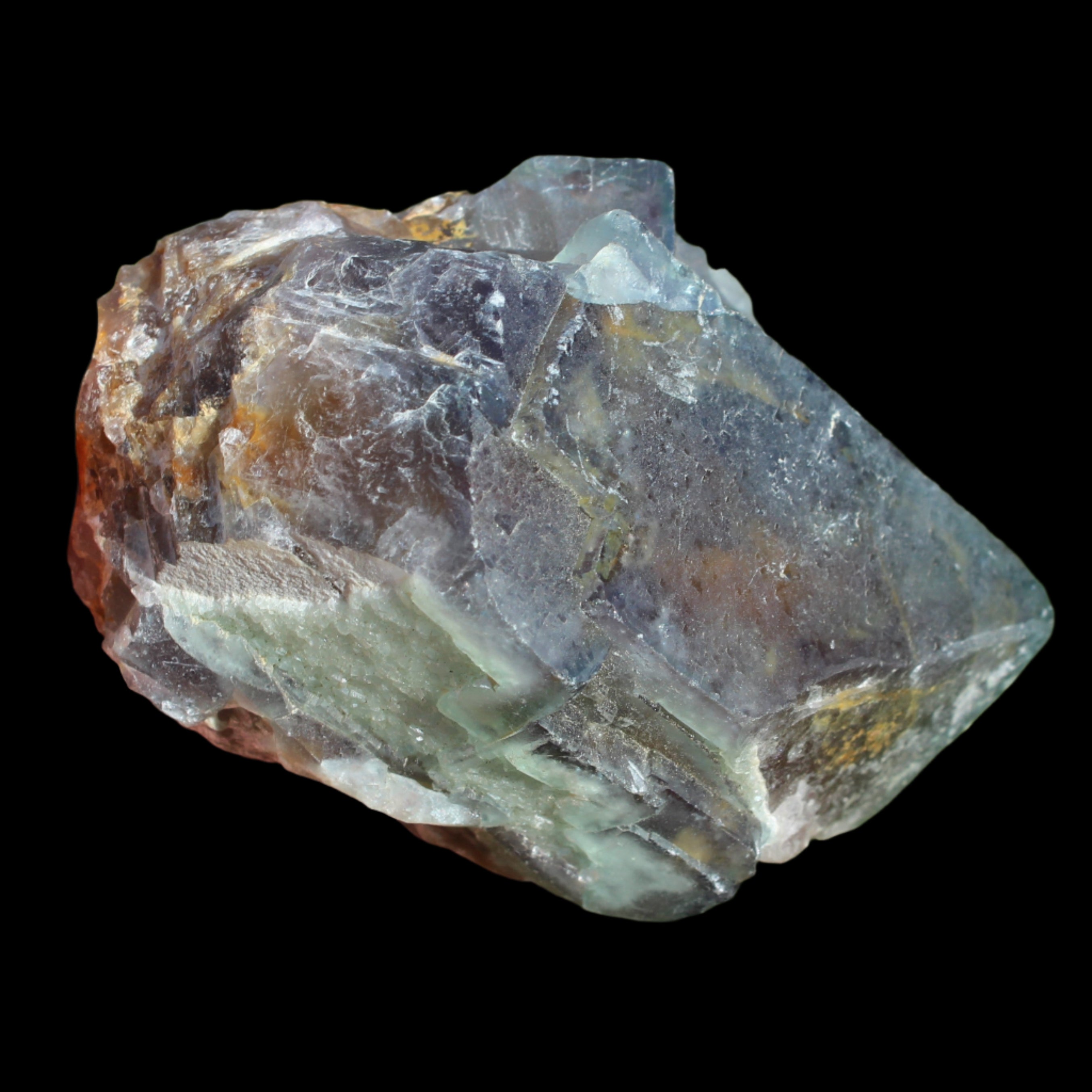 Fluorite cubic cluster UV reactive 328g in sunlight -  Rocks and Things Store