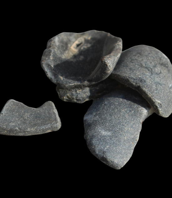 Old thick river Glass finds from Reedy Creek, Eldorado, Victoria 4/5 pieces in sunshine - Rocks and Things Store