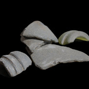 Old thick river Glass finds from Reedy Creek, Eldorado, Victoria 4/5 pieces in sunlight - Rocks and Things Store