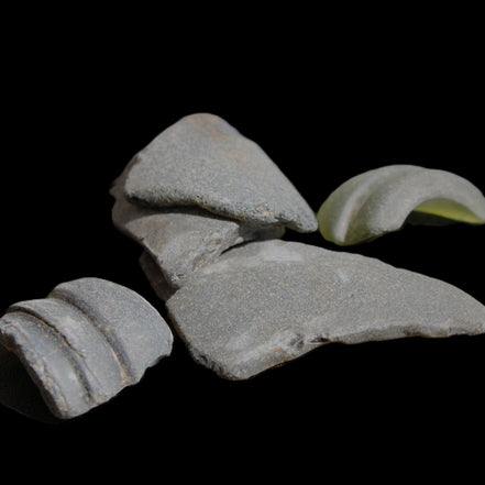 Old thick river Glass finds from Reedy Creek, Eldorado, Victoria 4/5 pieces in sunlight - Rocks and Things Store