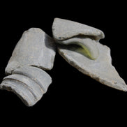 Old thick river Glass finds from Reedy Creek, Eldorado, Victoria 4/5 pieces in sunlight - Rocks and Things Store