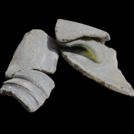 Old thick river Glass finds from Reedy Creek, Eldorado, Victoria 4/5 pieces in sunlight - Rocks and Things Store