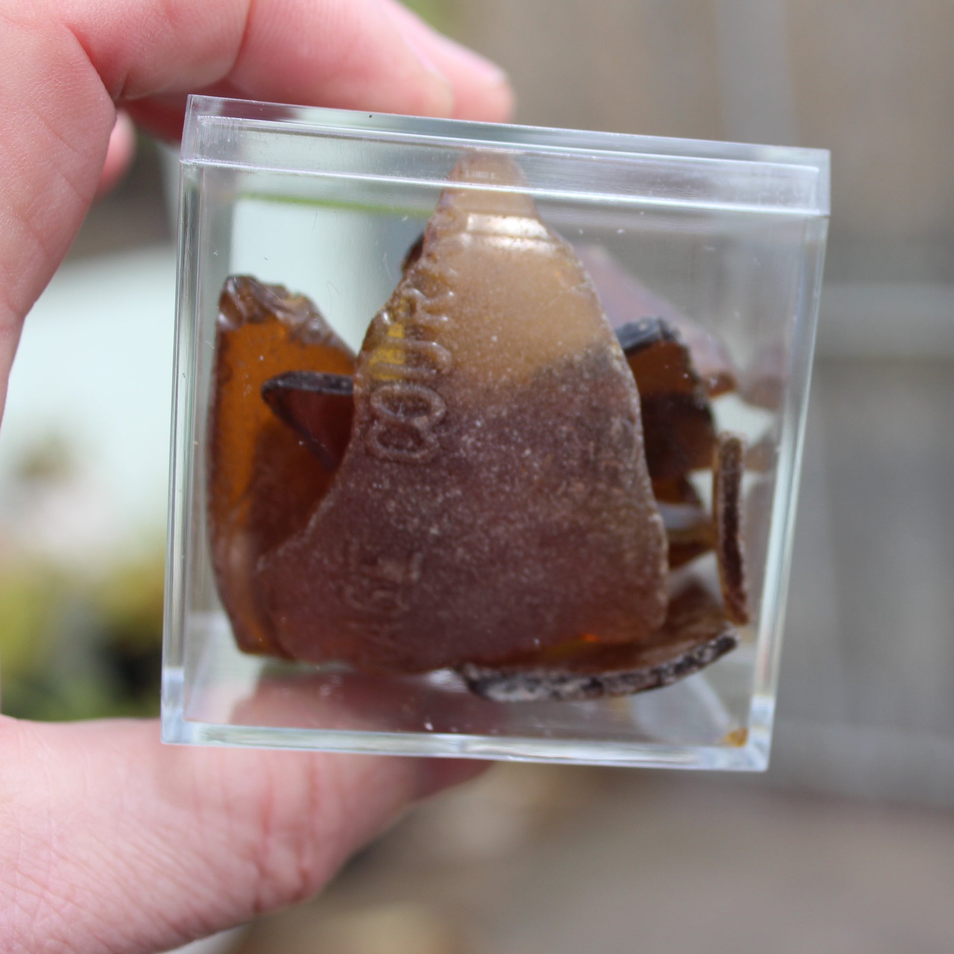 Beer bottle river glass finds from Reedy Creek, Eldorado, Victoria, 11 pieces Rocks and Things