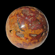 Teardrop Jasper sphere 313g in sunlight - Rocks and Things Store