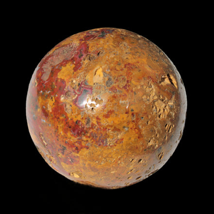 Teardrop Jasper sphere 313g Rocks and Things
