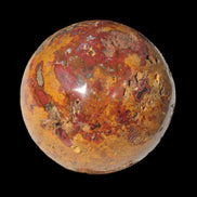 Teardrop Jasper sphere 313g in sunlight - Rocks and Things Store