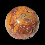 Teardrop Jasper sphere 313g in sunlight - Rocks and Things Store