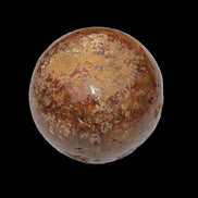 Teardrop Jasper sphere 313g in sunlight - Rocks and Things Store