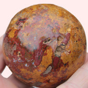 Teardrop Jasper sphere 313g Rocks and Things