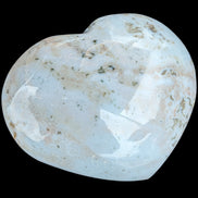 Blue Jasper heart from Madagascar 316g in sunshine - Rocks and Things Store