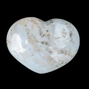 Blue Jasper heart from Madagascar 316g in sunshine - Rocks and Things Store