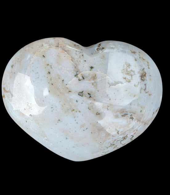 Blue Jasper heart from Madagascar 316g in sunshine - Rocks and Things Store